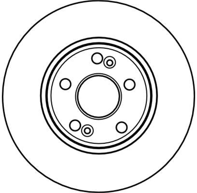 FREN DİSKİ ÖN HAVA KANALLI, BOYALI, 5 BİJON, 280 MM RENAULT LAGUNA I 1.8 16V 98-01, 2.0 16V 95-01, 2.0 95-01, 3.0 24V 97-01, 3.0 93-01, 2.2 DT 96-01 