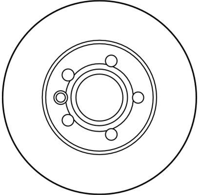 FREN DİSKİ ÖN HAVA KANALLI, BOYALI, 5 BİJON, 280 MM VOLKSWAGEN TRANSPORTER IV 1.8 90-92, 2.0-2.5 90-03, 2.8 VR6 95-03, 1.9 D 90-95, 1.9 TD 92-03, 2.4 D 90-03, 2.5 TDİ 95-03 