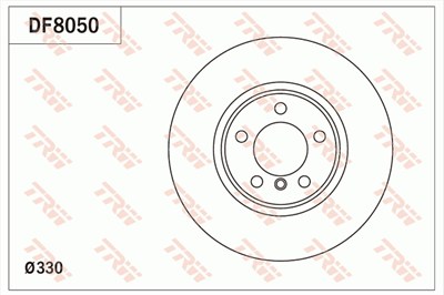 FREN DİSKİ ÖN HAVA KANALLI, BOYALI, 5 BİJON, 330 MM BMW 2 CABRIO 228 İ 14=>, 230 İ 16=>, M 240 İ 15=>, 3 328 İ 11-18, 328 İ XDRİVE 12-16, 330 İ 15-18, 330 İ XDRİVE 15-18, 325 D 13-18, 330 D 12-18, 330 D XDRİVE 13-18, 4 COUPE 428 İ 13-17, 428 İ XDRİVE