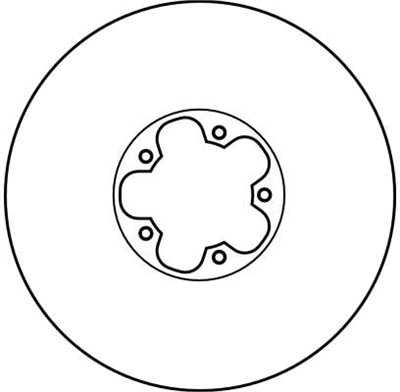 FREN DİSKİ ÖN HAVA KANALLI, BOYALI, 5 BİJON, 294 MM FORD TRANSIT 2.0 Dİ 00-06, 2.3 16V RWD 00-06, 2.4 Dİ RWD 00-06, 2.4 Dİ 00-06, 2.4 TDE 04-06 