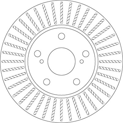 FREN DİSKİ ÖN HAVA KANALLI, BOYALI, 5 BİJON, 277 MM TOYOTA AURIS 1.2 15-18, 1.3-1.6 12-18, 1.8 HYBRİD 12-18, 1.4 D-4D 12-18, 1.6 D4-D 15-18, COROLLA SEDAN 1.3-1.6 13-18, 1.4 D-4D 13-18 