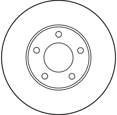 FREN DİSKİ ÖN HAVA KANALLI, BOYALI, 5 BİJON, 282 MM CHRYSLER VOYAGER II 2.5 İ 90-95, 2.5 TD 92-95, 3.0 İ 91-95 