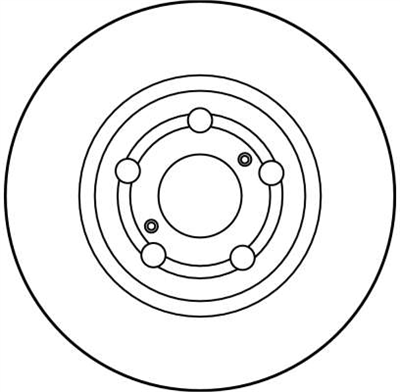 FREN DİSKİ ÖN HAVA KANALLI, BOYALI, 5 BİJON, 255 MM TOYOTA CARİNA E 1.6 GLİ 92-97 
