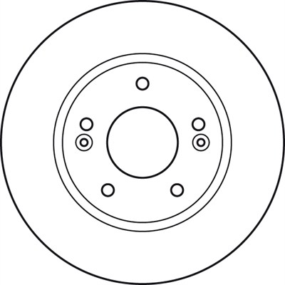 FREN DİSKİ ÖN HAVA KANALLI, BOYALI, 5 BİJON, 275 MM HYUNDAI ELENTRA SEDAN 2.0 CVVT 06-10, 1.6 CRDİ 05-11 