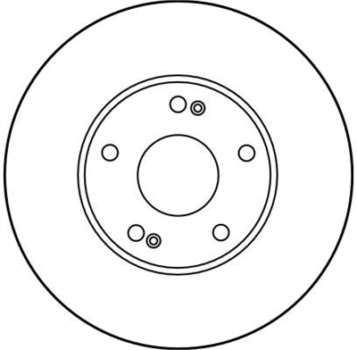 FREN DİSKİ ÖN HAVA KANALLI, BOYALI, 5 BİJON, 262 MM RENAULT SAFRANE I 2.5 DT 92-96, SAFRANE II 2.0 16V 96-00 