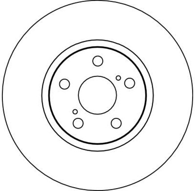 FREN DİSKİ ÖN HAVA KANALLI, BOYALI, 5 BİJON, 275 MM TOYOTA AVENSIS 1.6-1.8-2.0 VVT-İ 00-03, 2.0 TD 97-03, 2.0 D-4D 99-03, CELICA HB 2.0 GT 85-89, CORONA SEDAN 2.0 96-02 
