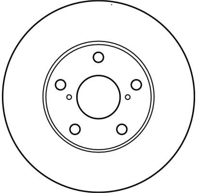 FREN DİSKİ ÖN HAVA KANALLI, BOYALI, 5 BİJON, 275 MM TOYOTA RAV 4 II 1.8 00-05, 2.0 4WD 00-05, 2.0 D 4WD 01-05 