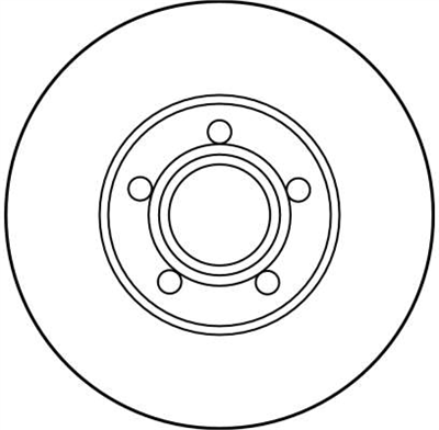 FREN DİSKİ ÖN HAVA KANALLI, BOYALI, 5 BİJON, 288 MM AUDI 100 2.6 92-94 