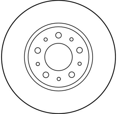 FREN DİSKİ ÖN HAVA KANALLI, BOYALI, 5 BİJON, 280 MM VOLVO 740 2.0 85-92, 2.0 T 90-91, 2.3 84-92, 2.4 D 84-92 