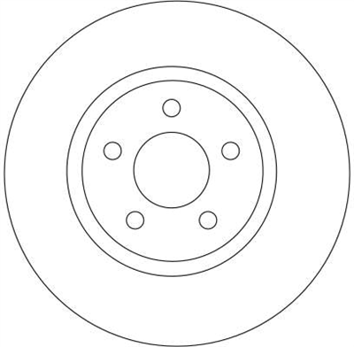 FREN DİSKİ ÖN HAVA KANALLI, BOYALI, 5 BİJON, 280 MM CHRYSLER PT CRUISER 1.6 01-10, 2.0 00-10 