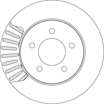 FREN DİSKİ ÖN HAVA KANALLI, BOYALI, 5 BİJON , 282 MM CHRYSLER VOYAGER II 2.0-2.4 İ 95-01, 2.4 AWD 97-01, 3.0 95-01, 3.3 , 95-01, 3.8 İ AWD 95-01, 3.8 97-00, 3.8 İ AWD 95-01, DODGE CARAVAN II 2.5 TD 95-01, 2.4 00-07 