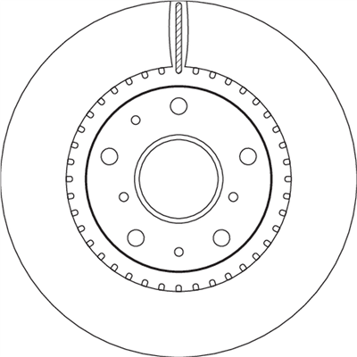 FREN DİSKİ ÖN HAVA KANALLI, BOYALI, 5 BİJON, 280 MM FIAT SEDICI 1.6 16V 06-14, 1.9 D MULTİJET 06-11 