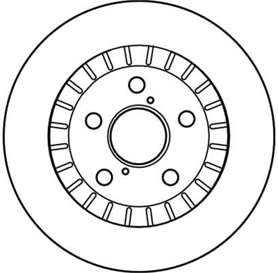 FREN DİSKİ ÖN HAVA KANALLI, BOYALI, 5 BİJON, 301,5 MM TOYOTA RAV 4 I 20 4WD 94-00, 2.0 97-00 