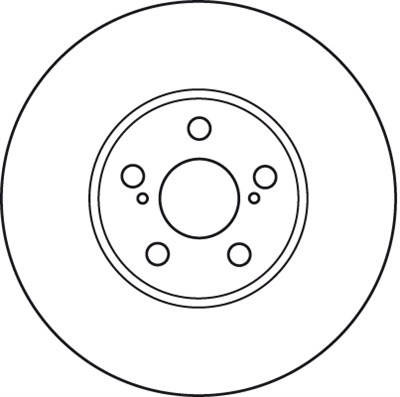 FREN DİSKİ ÖN HAVA KANALLI, BOYALI, 5 BİJON, 276 MM TOYOTA AVENSIS 1.6-1.8-2.0 VVT-İ 00-03, 2.0 D-4D 99-03 