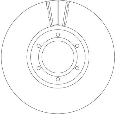 FREN DİSKİ ÖN HAVA KANALLI, BOYALI, 6 BİJON, 280 MM OPEL MOVANO COMBİ 1.9 DTİ 01=>, 2.2 DTİ 00=>, 2.5 CDTİ 07=>, 2.5 D 98-00, 2.8 DTİ 98-01 