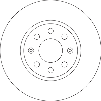 FREN DİSKİ ÖN HAVA KANALLI, BOYALI, 6 BİJON, 257 MM FIAT GRANDE PUNTO 1.2 05=>, 1.4 05-15, 1.3 D MULTİJET 05=> 