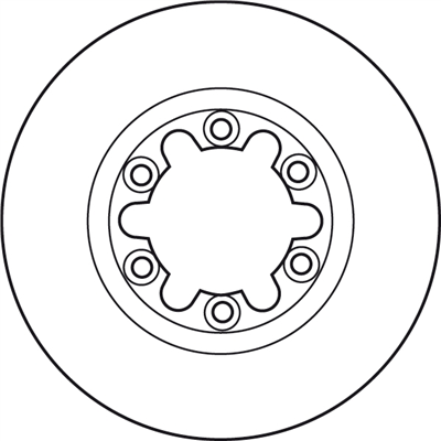 FREN DİSKİ ÖN HAVA KANALLI, BOYALI, 6 BİJON, 256 MM FORD RANGER 2.2 02-05, 2.6 02-04, 2.5 TDDİ 02-05, 2.5-2.9 D 99-02, 2.5 TD 02-06 
