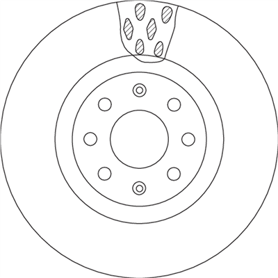 FREN DİSKİ ÖN HAVA KANALLI, BOYALI, 6 BİJON, 284 MM FIAT GRANDE PUNTO 1.3 D MULTİJET 10=>, 1.9 D MULTİJET 05=>, OPEL CORSA D 1.3 CDTİ 06-14 
