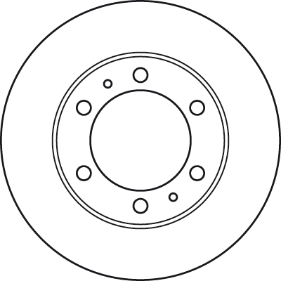 FREN DİSKİ ÖN HAVA KANALLI, BOYALI, 6 BİJON, 297 MM TOYOTA HİLUX VII PİCK-UP 2.5 D 4WD 05-15 