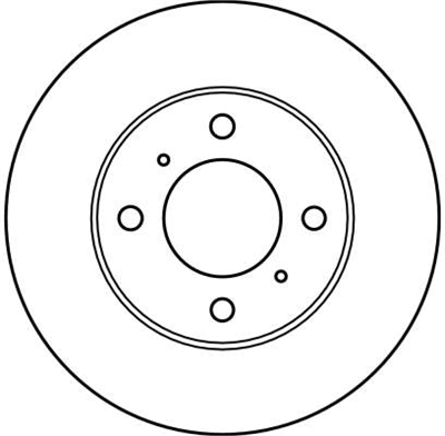 FREN DİSKİ ÖN HAVA KANALLI, BOYALI,4 BİJON, 236 MM MITSUBISHI CARISMA 1.6 95-06, 1.9 TD 96-00,COLT IV 1.3 GLİ 12V 92-96, 1.6 94-96