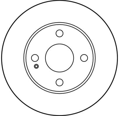 FREN DİSKİ ÖN HAVA KANALLI, BOYALI,4 BİJON, 235 MM MAZDA 121 II 1.3 16V 90-96, 1.3 İ 16V 90-96 