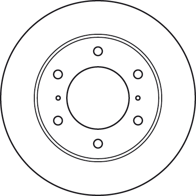 FREN DİSKİ ÖN HAVA KANALLIİ, BOYALI, 6 BİJON, 290 MM MITSUBISHI PAJERO CLASSIC 2.5 TD 01=> 