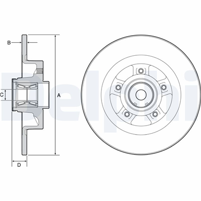 FREN DİSKİ (TEKLİ PAKET) DELİKSİZ ARKA RENAULT MEGANE, SCENIC 09/2005 > 01/2009 