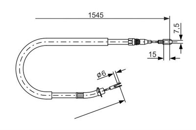 FREN HALATI ARKA MERCEDES SPRINTER B901>B904 96>06 1545mm/1360mm