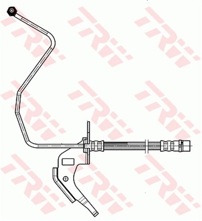 FREN HORTUMU ÖN SAĞ OPEL ASTRA F 1.8 İ 92-98, 1.8 İ 16V 93-98, ASTRA H 1.2 05-10, 1.4 04-10, 1.6 04-14, 1.6 T 07-10, 1.8 04-10, 2.0 T 04-10, 1.3 CDTİ 05-10, 1.7 CDTİ 04-14 