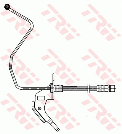 FREN HORTUMU ÖN SAĞ OPEL ASTRA F 1.8 İ 92-98, 1.8 İ 16V 93-98, ASTRA H 1.2 05-10, 1.4 04-10, 1.6 04-14, 1.6 T 07-10, 1.8 04-10, 2.0 T 04-10, 1.3 CDTİ 05-10, 1.7 CDTİ 04-14 