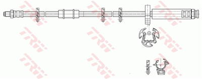 FREN HORTUMU ÖN SAĞ-SOL CITROEN JUMPER 2.0 94-02, 2.0 4X4 96-02, 1.9 D 99-02, 1.9 TD 94-02, 1.9 TDİ 4X4 96-02, 2.5 D 94-02, 2.5 TD 94-02, 2.5 TDİ 96-00, 2.8 D 99-02, 2.8 HDİ 00-02 