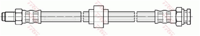 FREN HORTUMU ÖN SAĞ-SOL PEUGEOT 205 I 1.0-1.1-1.4 83-87, 1.5 84-87, 1.6 86-87, 1.6 GTİ 84-87, 1.9 GTİ 86-87, 1.7 D 83-87 