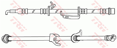 FREN HORTUMU ÖN SOL TOYOTA RAV 4 III 2.0 4WD 06-13, 2.0 08-13, 2.2 D 4WD 06-13, 2.2 D 06-12 