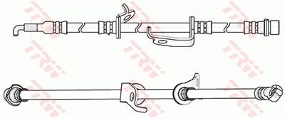 FREN HORTUMU ÖN SOL TOYOTA RAV 4 III 2.0 4WD 06-13, 2.0 08-13, 2.2 D 4WD 06-13, 2.2 D 06-12 
