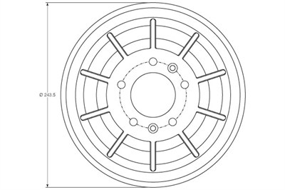 FREN KAMPANASI ARKA FIAT SCUDO 1.6 D MULTİJET 07=> 