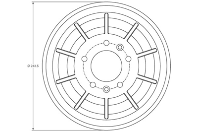 FREN KAMPANASI ARKA FIAT SCUDO 1.6 D MULTİJET 07=> 