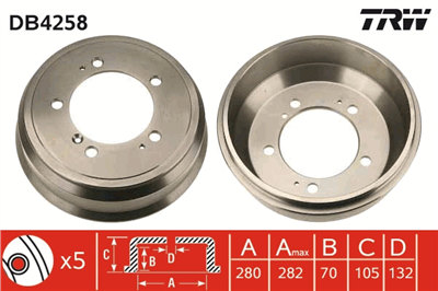 FREN KAMPANASI ARKA OPEL MOVANA COMBİ 1.9-2.5 DTİ 01=>, 2.2 DTİ 00=>, 2.5 CDTİ 06=>, 2.5 D 98-00, 2.8 DTİ 98-01, 3.0 DTİ 03=> 