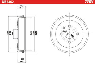 FREN KAMPANASI ARKA PEUGEOT 107 1.0 05-14, 1.4 HDİ 05-14, 108 1.0 VTİ 14=>, 1.2 14=> 