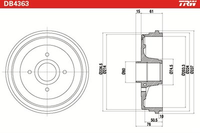 FREN KAMPANASI ARKA RENAULT CLIO III 1.2-1.4-1.6 16V 05=>, 2.0 16V 06=>, 1.5 DCİ 05=>, MODUS / GRAND MODUS 1.2-1.4-1.6 04=>, 1.2 16V 07=>, 1.5 DCİ 04=> 