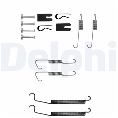 FREN PABUÇ MONTAJ TAKIMI ARKA CITROEN C2 1.1 / 1.4 03-09, C3 I 1.4 02 =>, PEUGEOT 1007 1.4 / 1.6 05 => 