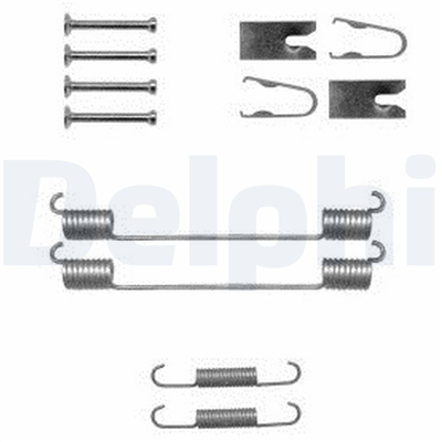 FREN PABUÇ MONTAJ TAKIMI ARKA FIAT DOBLO MPV 1.3 / 1.4 / 1.6 10 =>, GRANDE PUNTO 1.3 05 =>, OPEL CORSA D 1.0 / 1.2 / 1.4 06-14, SKODA RAPID 1.0 / 1.2 / 1.4 / 1.6 12-19 