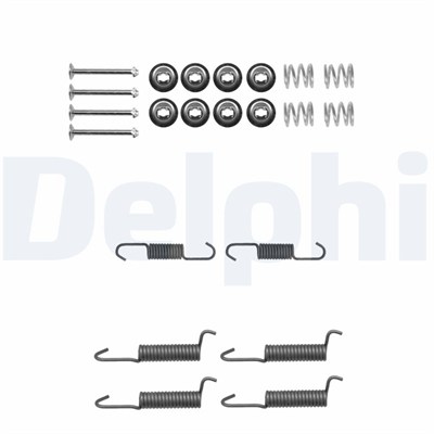 FREN PABUÇ MONTAJ TAKIMI ARKA MITUBISHI PAJERO I 2.5 89-90, PAJERO II 2.4 / 3.0 / 3.5 84-99, PAJERO III 2.5 / 3.2 00-01, PAJERO SPORT I 2.5 02 => 