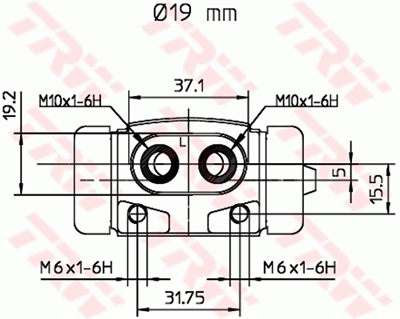 FREN SİLİNDİRİ ARKA SAĞ 19 MM HONDA CİVİC VI FASTBACK 1.5 İ VTEC-E 94-97, 1.4 İ 95-01 