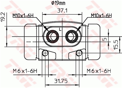 FREN SİLİNDİRİ ARKA SAĞ 19 MM HYUNDAI ACCENT I 1.3 94-00, 1.3-1.5 İ 12V 94-00, 1.5 İ 16V 95-00 
