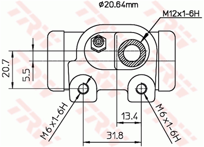 FREN SİLİNDİRİ ARKA SAĞ 20,6 MM CITROEN XSARA 1.4 İ 97-05, 1.6-1.8 İ 97-00, 1.5-1.8 D 97-00, 1.9 D 97-05, ZX 1.1-1.4 9-97, 1.4-1.6-1.9 İ 91-97, 1.8 İ 92-97, 1.8 D 93-97, 1.9 D 91,97, 1.9 TD 92-97 