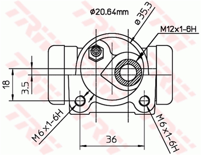 FREN SİLİNDİRİ ARKA SAĞ 20,6 MM PEUGEOT 306 1.4 SL 94-01, 1.6 00-01, 1.8 94-01 
