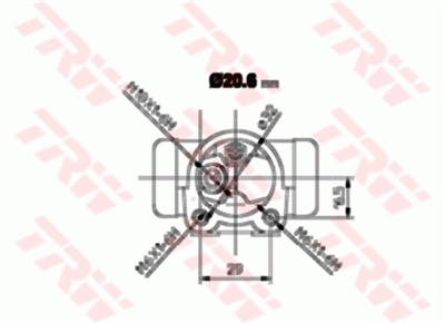 FREN SİLİNDİRİ ARKA SAĞ 20,6 MM RENAULT EXPRESS 1.4 91-98, 1.9 D 91-98 