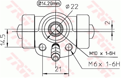 FREN SİLİNDİRİ ARKA SAĞ-SOL 14,3 MM AUDI, VOLKSWAGEN 