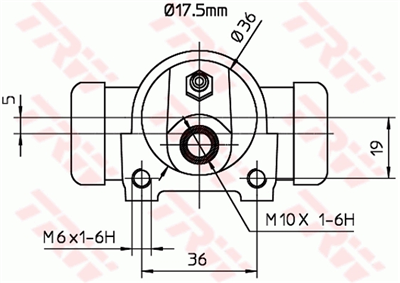 FREN SİLİNDİRİ ARKA SAĞ-SOL 17,5 MM FIAT TEMPRA SW 1.6 90-93, 2.0 91-93 