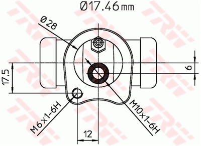FREN SİLİNDİRİ ARKA SAĞ-SOL 17,5 MM OPEL ASTRA F 1.4 İ 91-98, 1.4 91-98, 1.4 İ 16V 96-98, 1.6 İ 92-98, 1.6 95-98, 1.6 İ 16V 94-98, 1.8-2.0 İ 92-98, 1.8 İ 16V 93-98, 2.0 İ 16V 95-98, 1.7 D 92-92, 1.7 TD 94-98, 1.7 TDS 92-98, CORSA A 1.0 82-92, 1.2 N 8